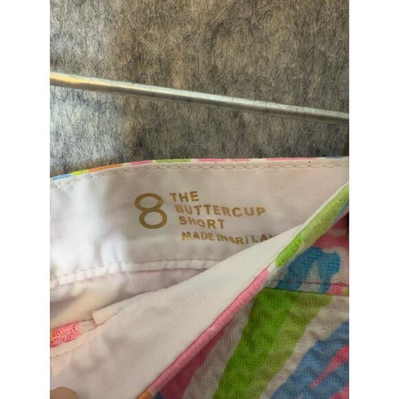 Lilly Pulitzer Womens Size 8 Cotton The Buttercup Short Bright Seashell - Picture 6 of 8